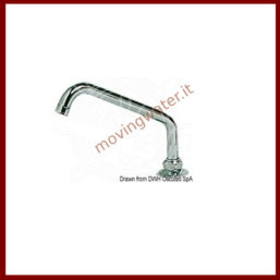 swivel faucet in chrome-plated brass